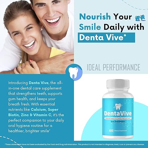 Miniatura 6 de Dentavive Capsules, píldoras oficiales de suplemento de salud oral Denta Vive - Máxima fuerza, totalmente naturales para la salud de las encías,