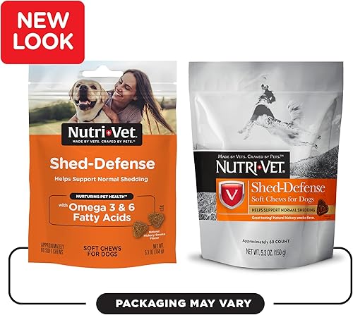 Miniatura 8 de Nutri-Vet Shed Defense - Masticables suaves para perros  Apoya el desprendimiento normal y el pelaje saludable  60 masticables suaves