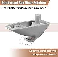 Vista 5 de X AUTOHAUX 2 unids parasol soporte clip retenedor para Volkswagen Golf Jetta Scirocco MK1 MK2 191857559 soporte de visera solar soporte plástico