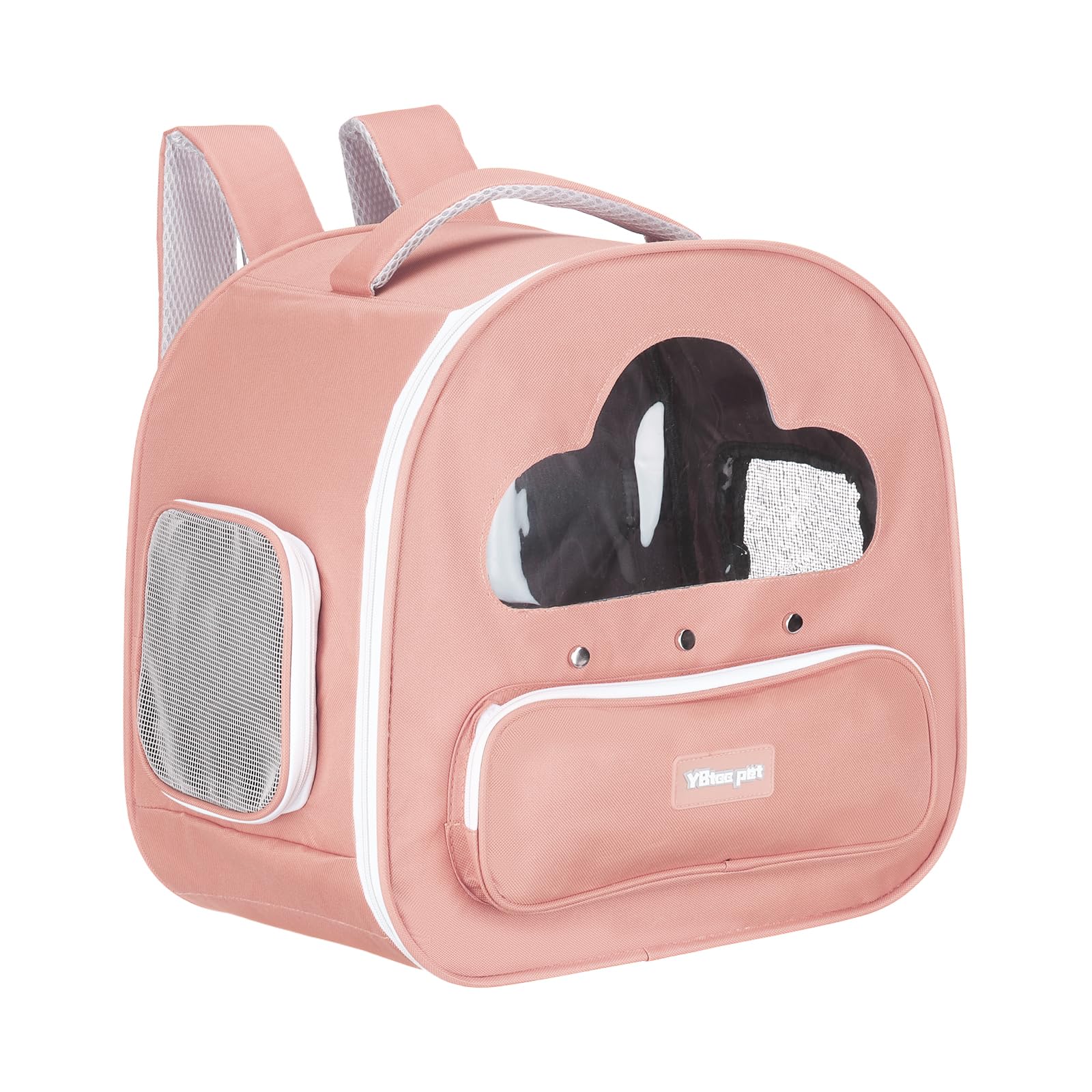 Sac à dos de randonnée pour chats et petits chiens rose idéal pour camping et longs voyages