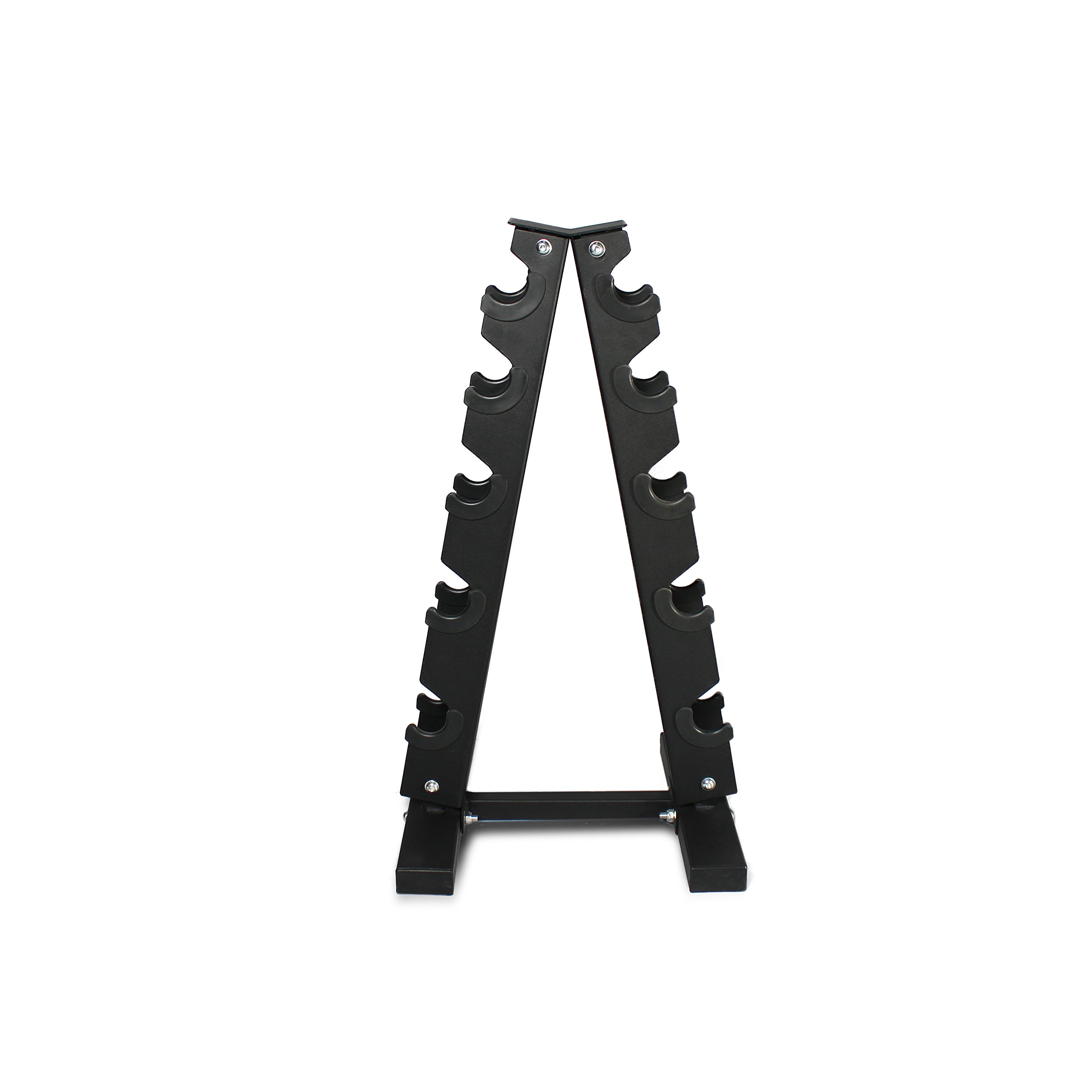 Fitness Republic Neoprene Dumbbells Weight Storage Rack - 2.0 MM Thick Steel Weight Organizer - Ideal Choice for Home Gym - Easy to Assemble and Store
