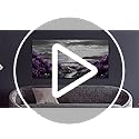 Canvas Wall Decor for Bedroom Large Wall Art for Living Room Modern Office Wall Decoration Purple Flowers Landscape Paintings Black and White Scenery Pictures Artwork Aesthetic Home Decor