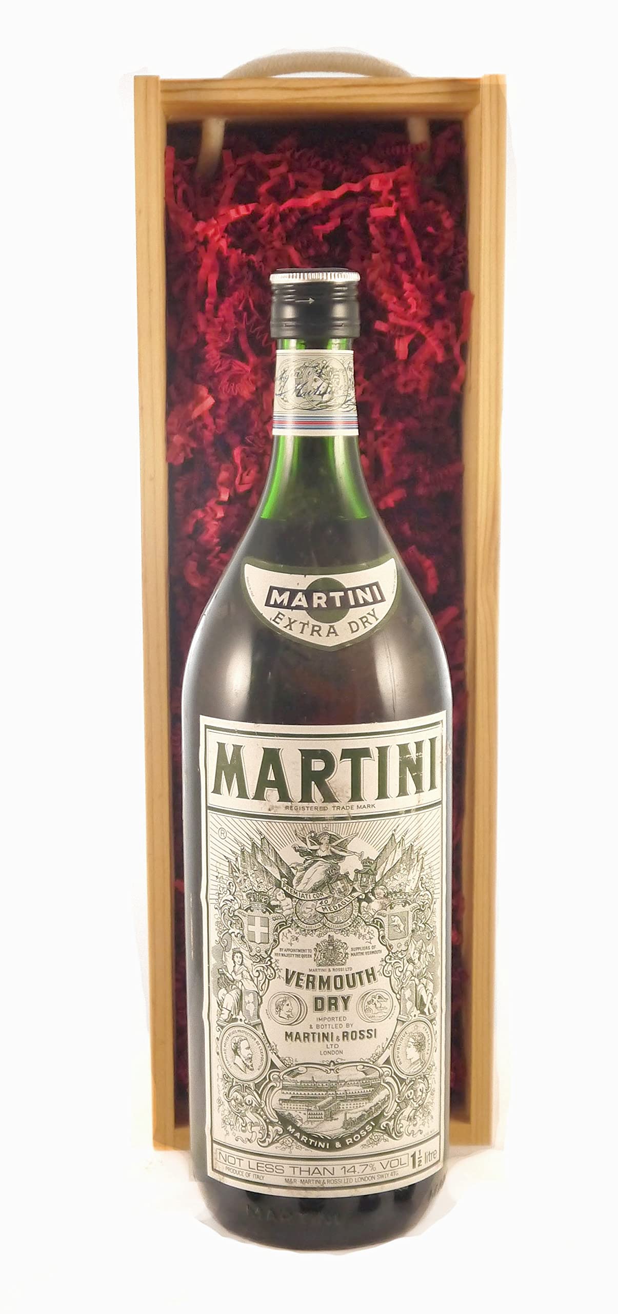 Martini Extra Dry 1980's 1 1/2 litres in einer Geschenkbox, 1 x 1000ml