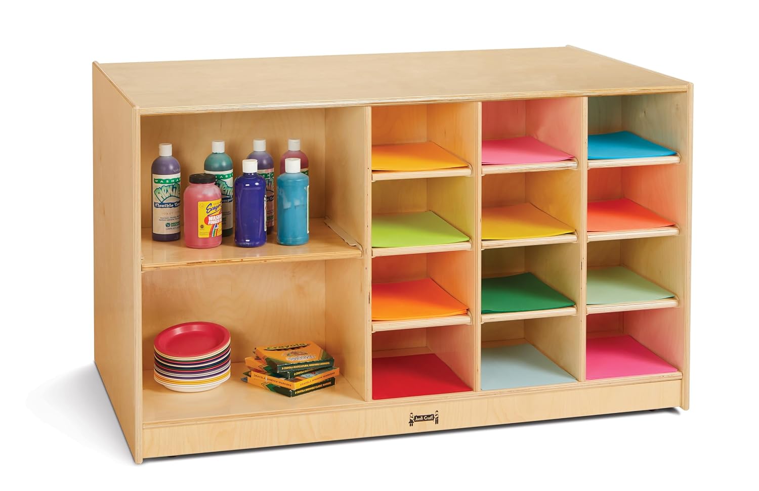Jonti-Craft 0441JC Mobile Storage Island Without Bins