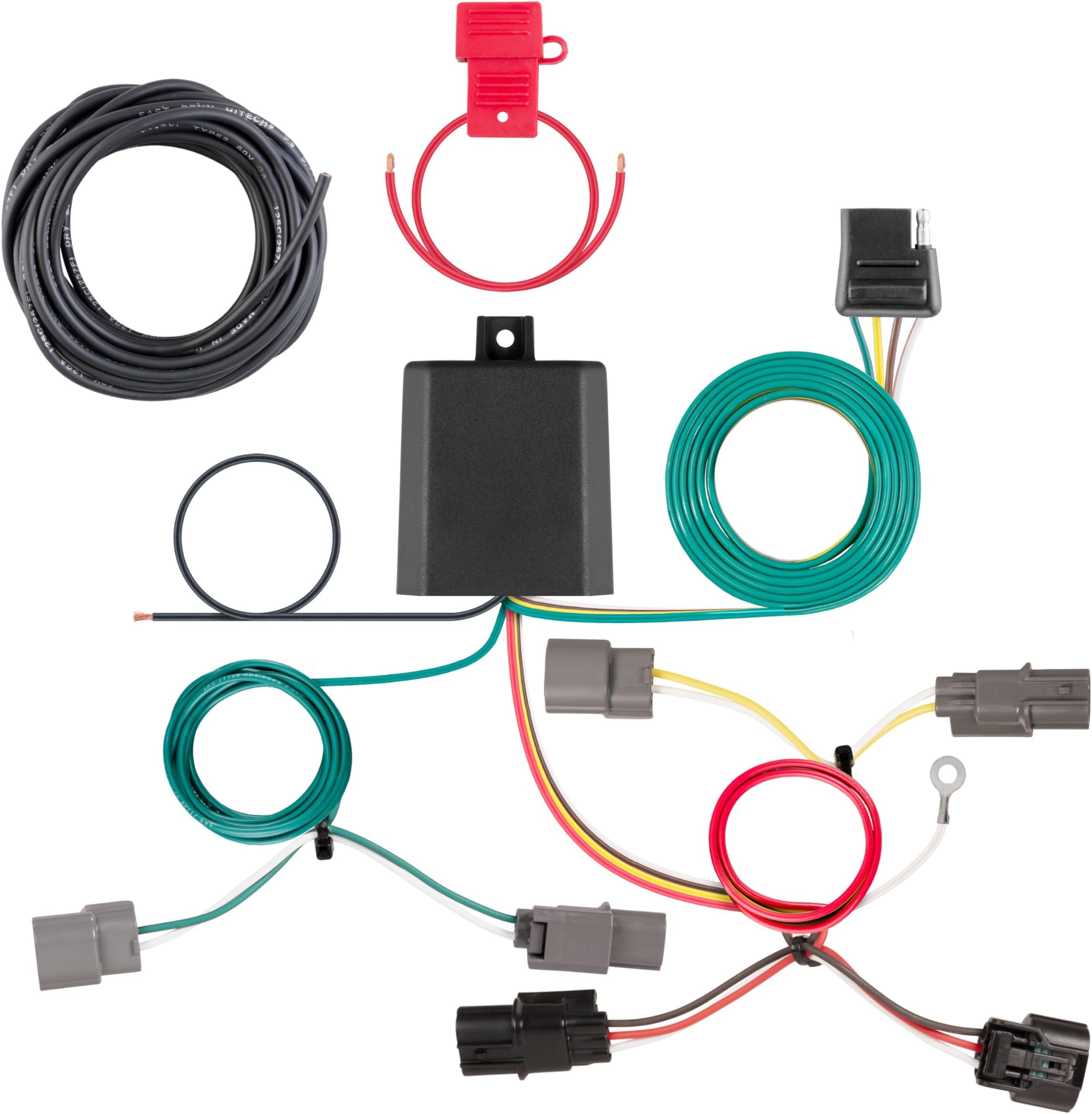 Trailer Wiring Custom Wiring Harness, 4-Way Flat Output, Select Volkswagen Tiguan #56403 Curt Trailer Hitch
