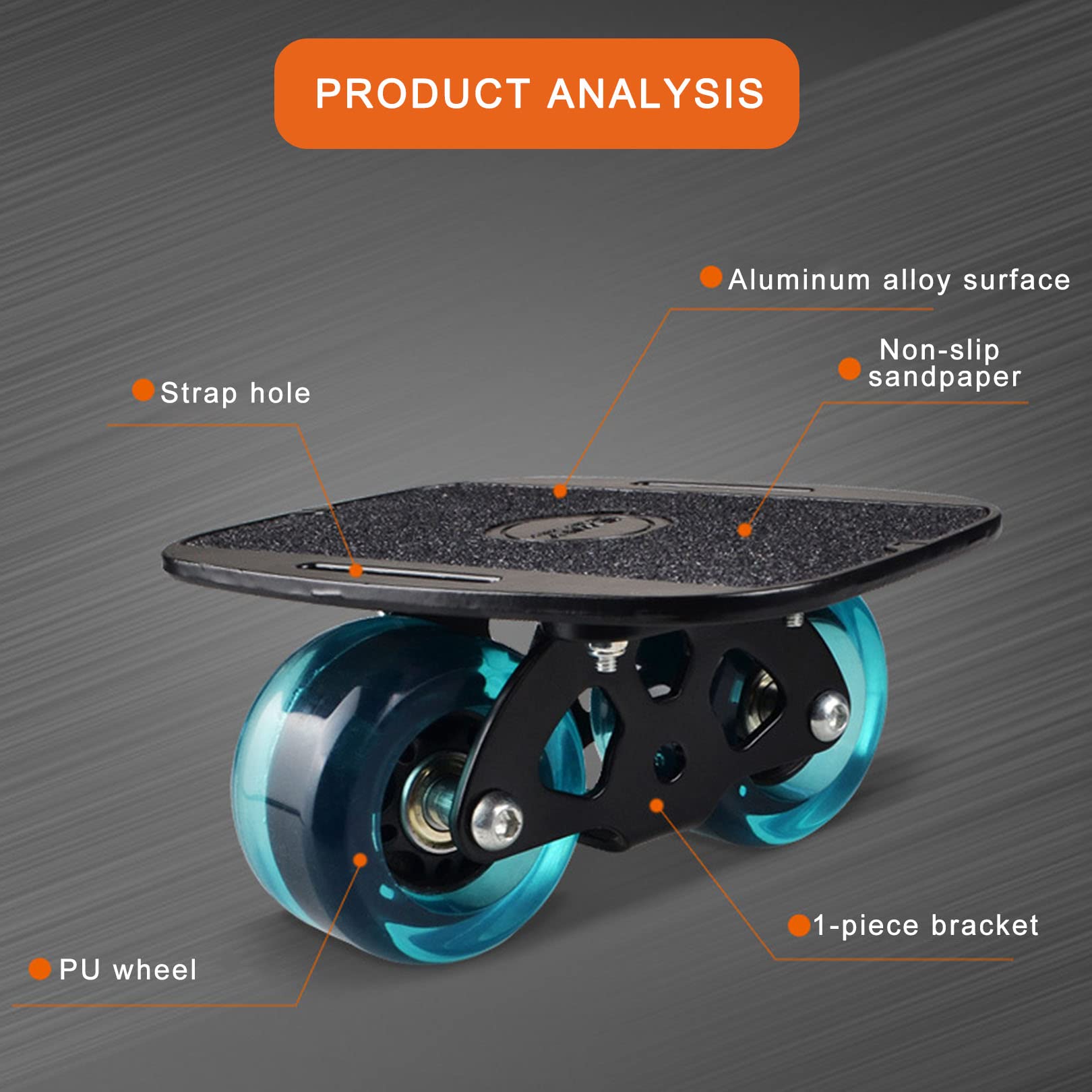 Anti-Rutsch Drift Skates, Split Freeline Rollschuhe mit PU-Rädern, Anzug für Outdoor, Jugendliche, Erwachsene, Anfänger, Blau/Rot/Transparent Farbe