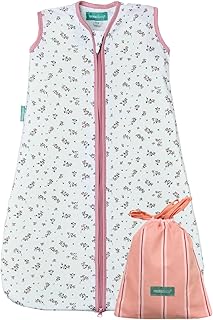 molis&co. Baby-Schlafsack. 0.5 TOG. Ideal für den Sommer. 100% Baumwolle (Oeko-TEX 100). (Bloom Pink, 0 Monat)