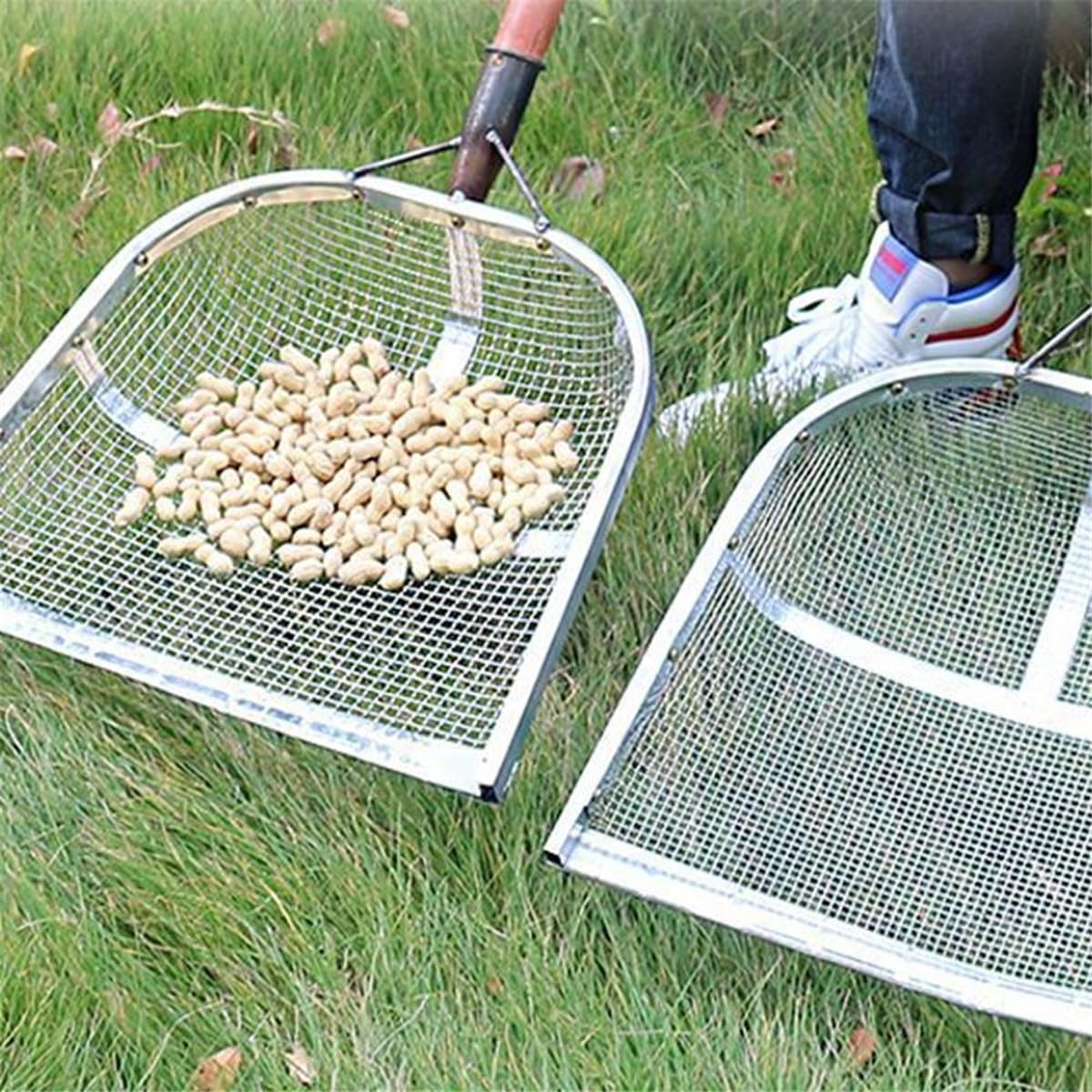 narzędzia ogrodnicze Łopata do gleby ogrodniczej Metalowe sito do orzeszków ziemnych Łopata do gleby Rolnicze sito filtrujące Łopata do gleby Rolnicze sito filtrujące (6MM) Sito ogrodnicze