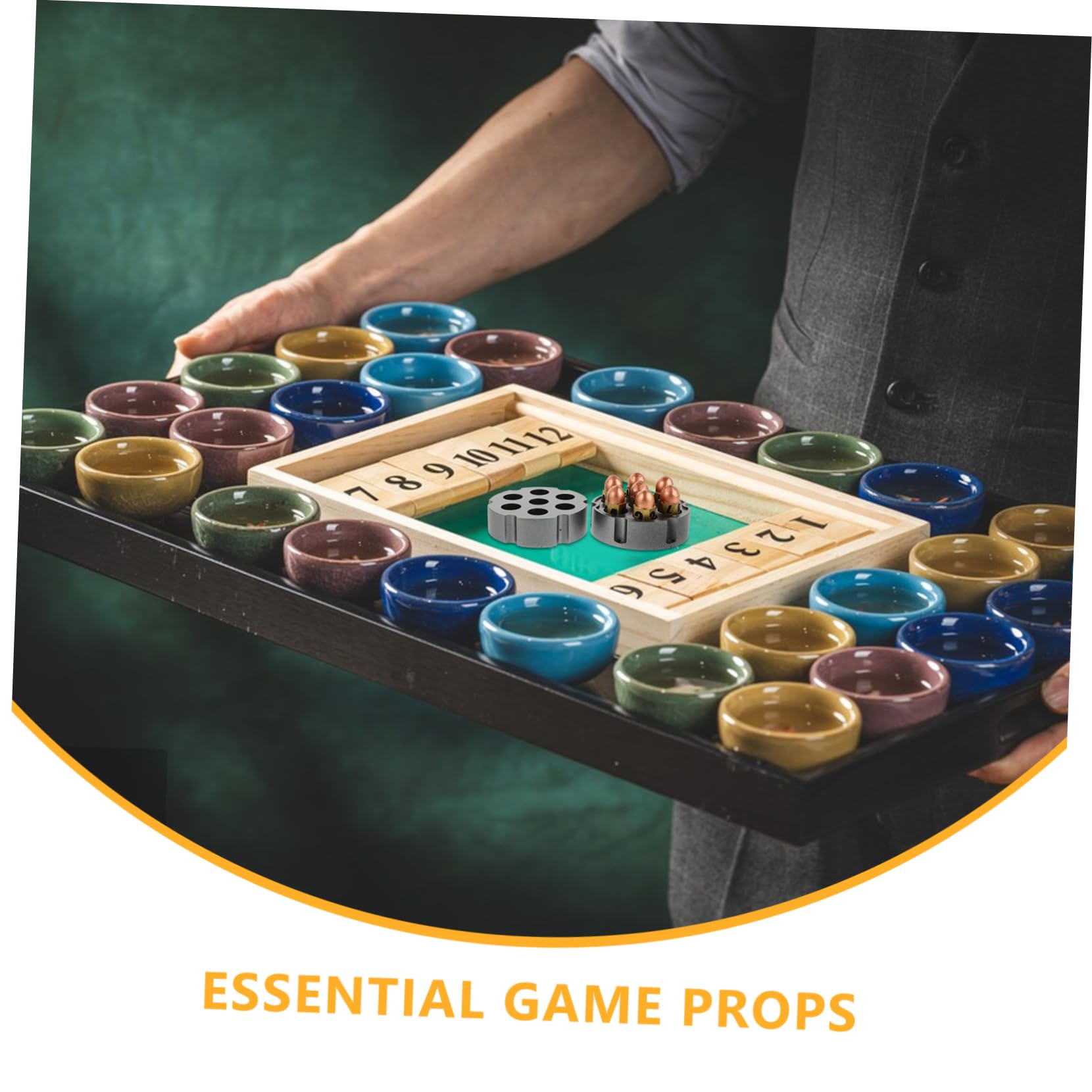 Spielwürfelset aus Kunstharz 1 Satz mit Würfelbasis für Rollenspiel | Große Zahlen, Leicht zu Spielen und Angenehm in Hand, für Tischspiele und Barunterhaltung
