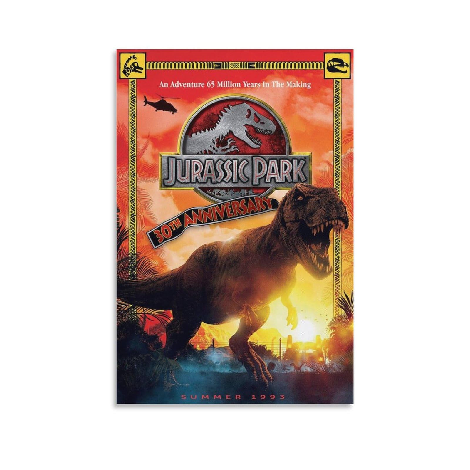 ジュラシックパーク　アートプリントポスター Amazon.co.jp: ジュラシックパーク 壁紙1ポスター キャンバス