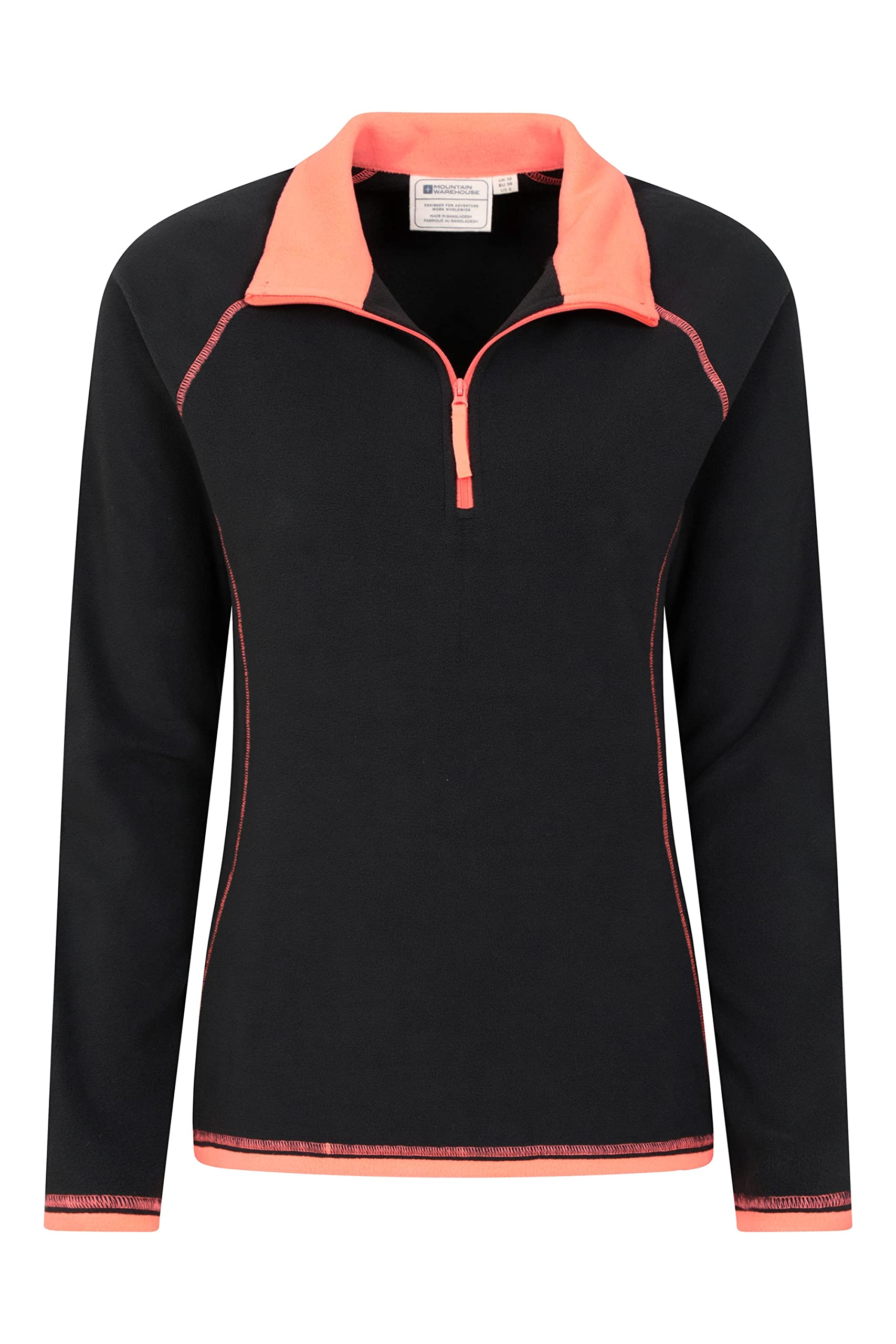 Mountain Warehouse Montana Womens Microfleece Breathable Ladies Sweater, Quick Drying Pullover, Warm Fleece Jacket, Half Zip - Anti-Pill, Lightweight, Purple, Medium — view 6