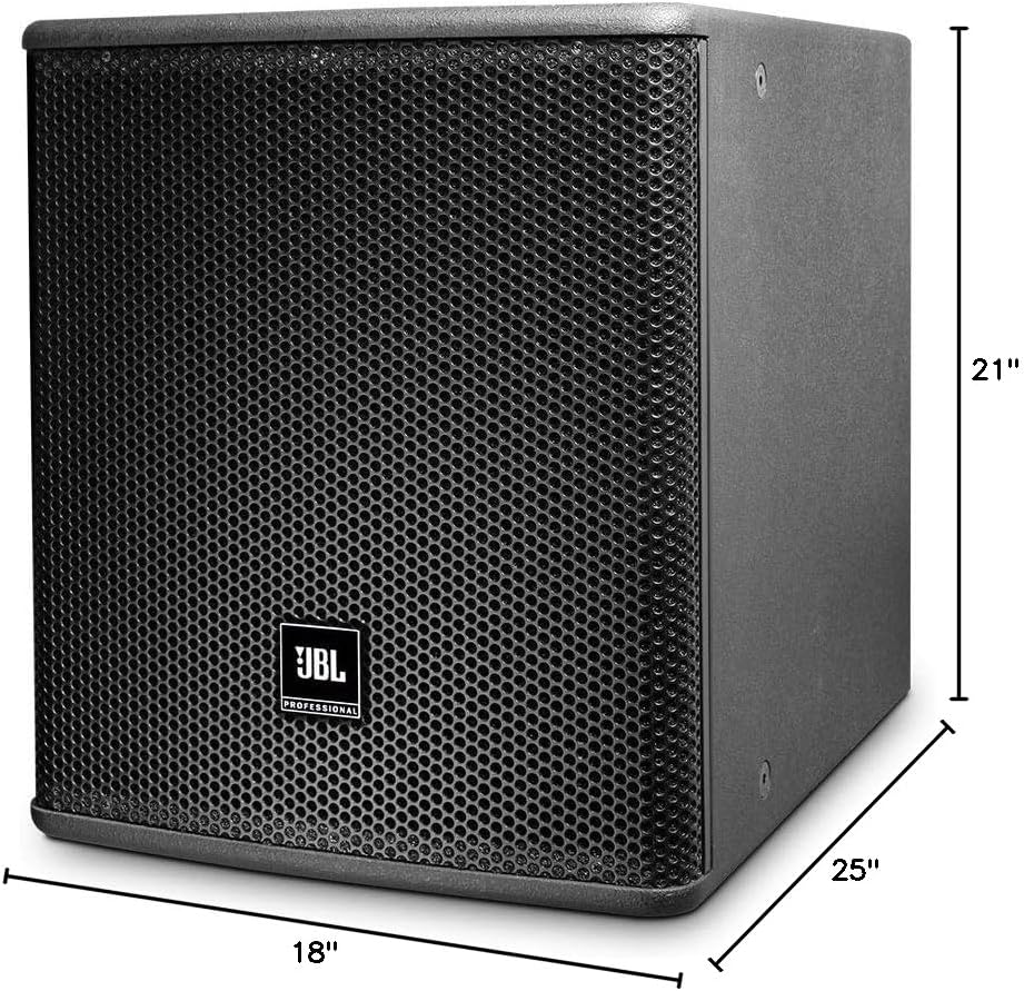 JBL Professional AC115S 15-Inch High Power Subwoofer System, Black