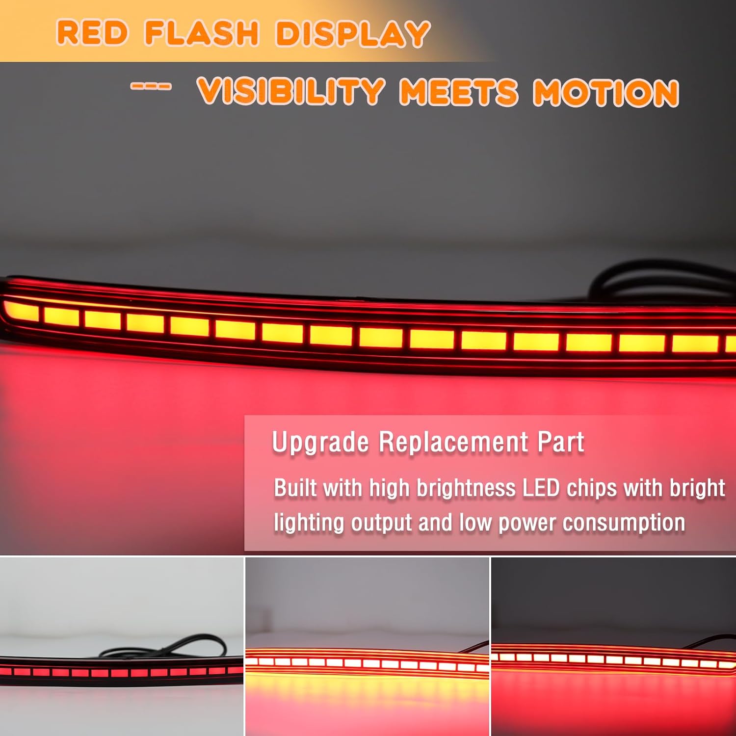 Rear Bumper Reflector Light Fog Light DRL Lamp Feature Kit for Toyota Corolla Hatchback 2019-2025 Tail Lamp,LED Rear Reflector Panel Tail Lamp,2 PCS (Smoked)