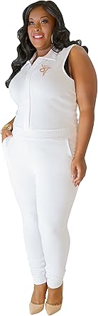 plus size white jumpsuits