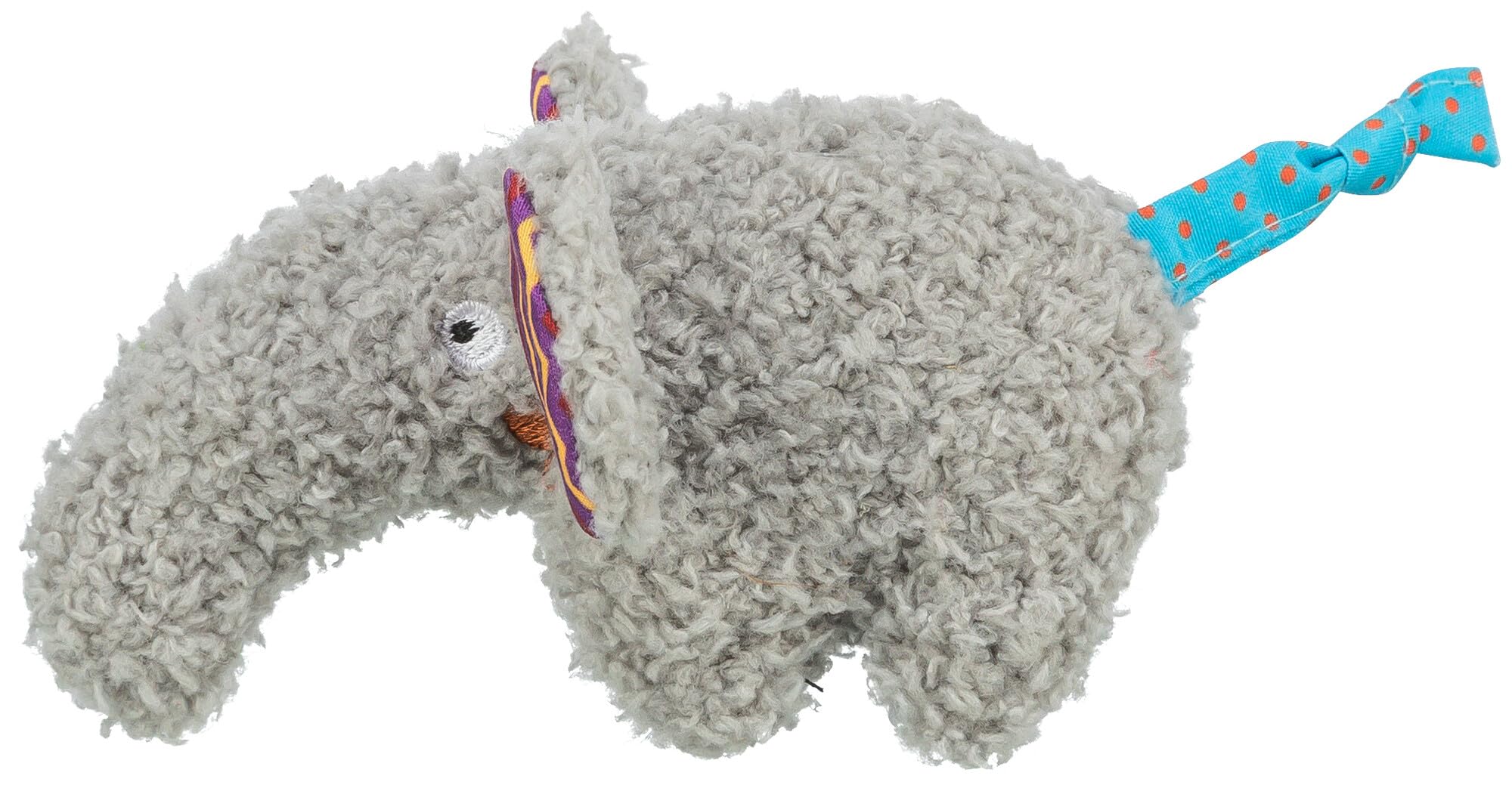 TRIXIE Plush Elepfant Toy For Cats, 15 Cm, Soft Cat Toy For Shared Play And Fun - 45464