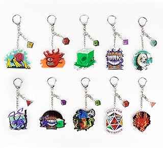 FANTHFUL Dungeons & Dragons FP007DND2023 Trading Acrylic Key Chains, Box of 10