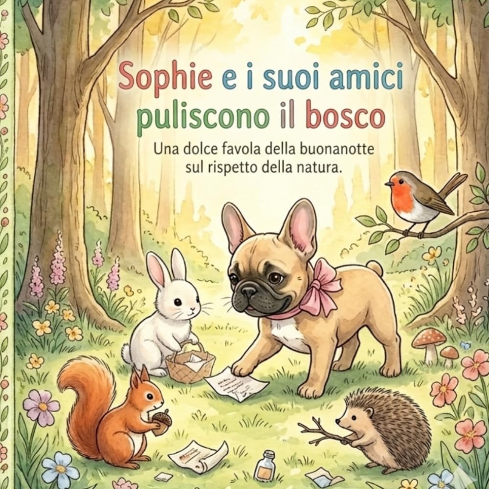 Sophie e i suoi amici puliscono il bosco: Una favola della buona notte sul rispetto della natura (Le Favole della Buonanotte di Sophie)