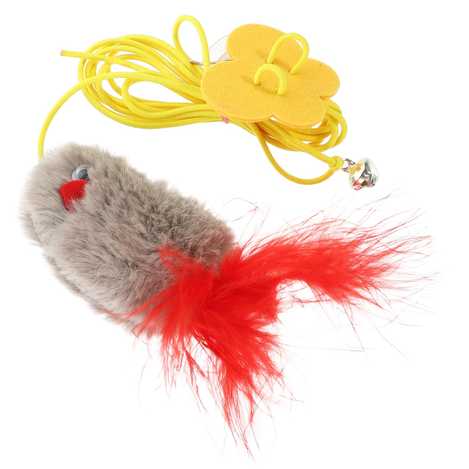 Garneck Interactive Hanging Cat Fun Mouse Plaything for Indoor Cats Self Playing Teasing Safe Materials Engaging Activity for Daily Exercise