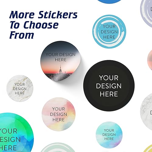 Vista 245 de DayStar Custom Signs & Design - 100 adhesivos de vinilo personalizables, con texto, imagen, diseño y logotipo; adhesivos para logotipo de embalaje