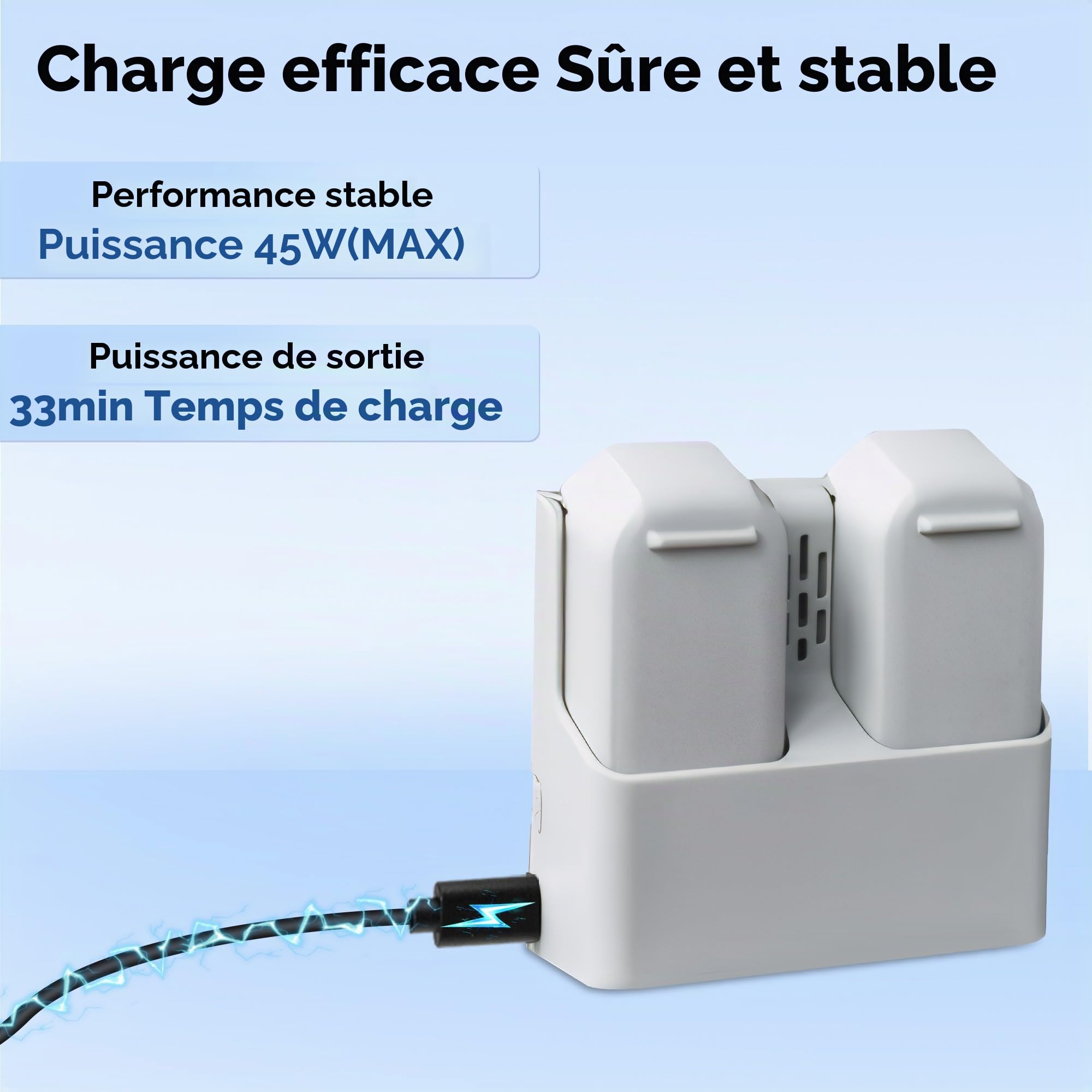 Chargeur de batterie pour DJI Neo, station de charge bidirectionnelle, drone, chargeur rapide à deux voies pour Neo, station de charge de batterie, accessoires de chargeur de batterie double