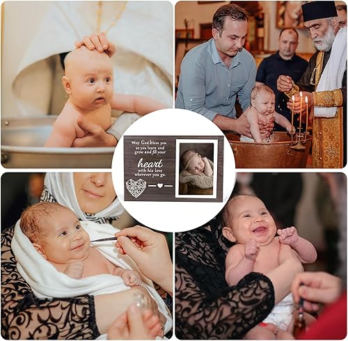 Miniatura 2 de Marco de recuerdo de bautismo de bebé, marco de bautismo para bebé, marco de bautismo para ahijado, niños, niñas, regalos de bautizo para niños,