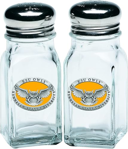 Miniatura 10 de Heritage Pewter Missouri - Juego de 2 salero y pimentero  Vidrio de peltre elaborado por expertos