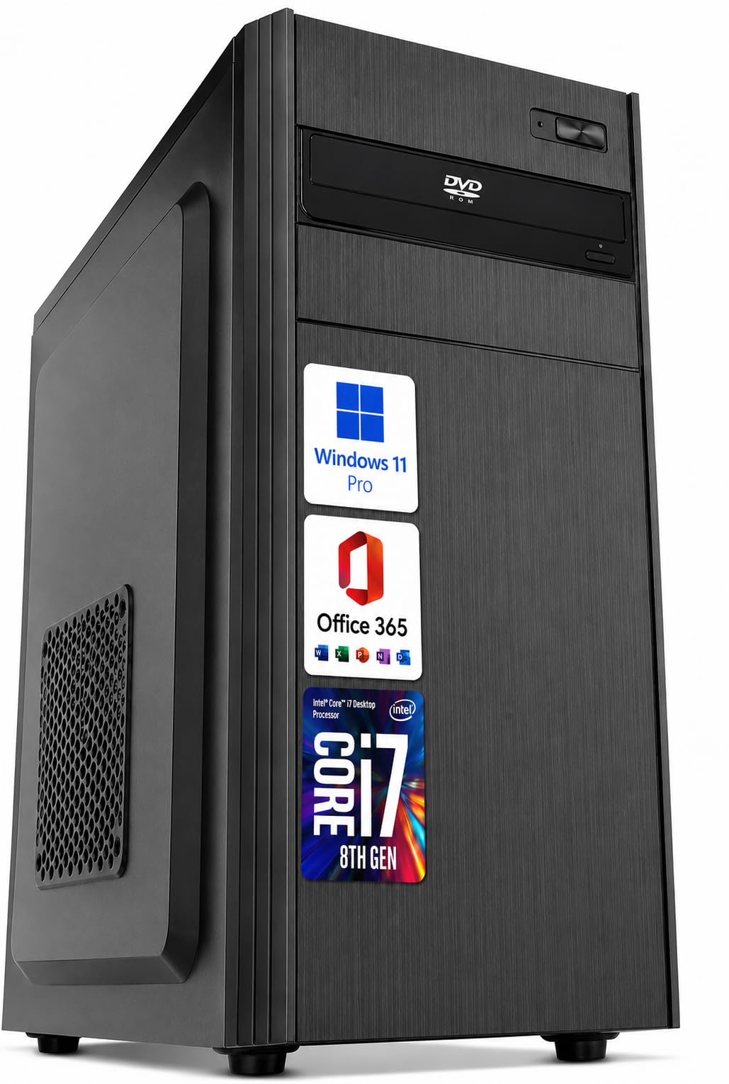 Betashop PC Fisso Desktop NUOVO • Cpu intel core i7-8700 • 32GB RAM DDR4 • 1Tb SSD nvme • Windows 11 Pro • WiFi • Office 365 • Pronto All'Uso • USB 3.0 • Grafica Integrata Intel UHD 630