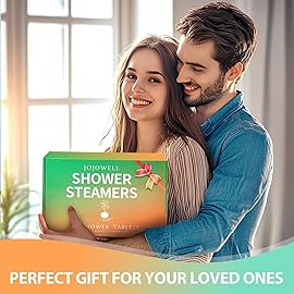 Shower Steamers Aromatherapy - 12 Pack Shower Bomes with Essential Oils, Birthday Gifts for Women Men, Self Care Home SPA Relaxation Gifts for Mom, Teen, Stress Relief
