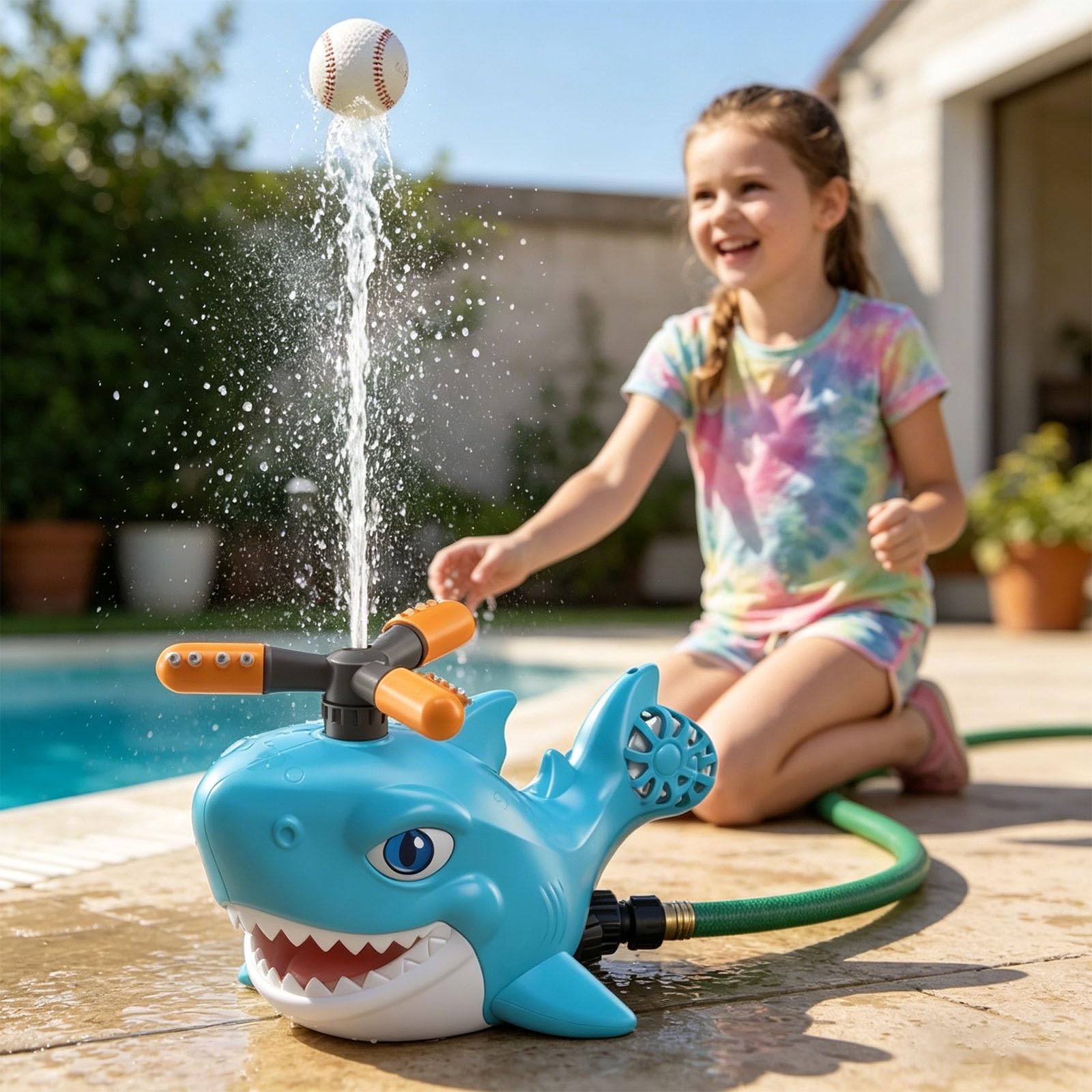 da Gioco all ' Aperto in ABS a Forma con Spruzzi d ' Acqua, per attività in Spiaggia per Famiglie, Giochi Acquatici