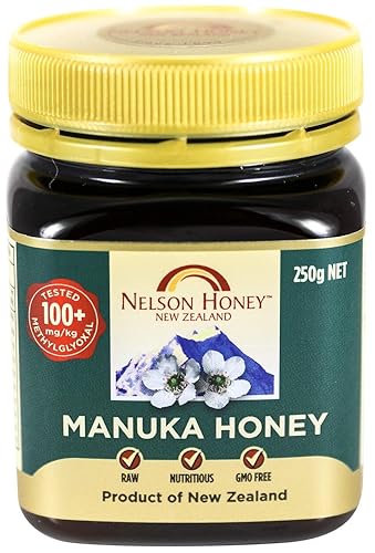 Miniatura 2 de Miel de Manuka natural Bee Zesty, factor 100 + MG, 8.82oz (.55 libras), original de Nueva Zelanda sin OMG  Tarro sin BPA  100% garantizado