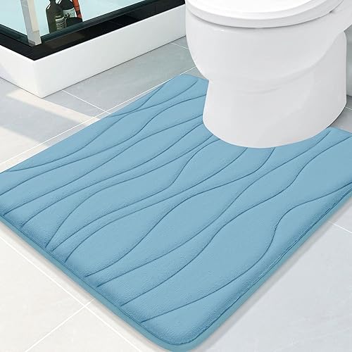 Miniatura 122 de Buganda - Alfombra de baño de espuma viscoelástica 24x16, tapetes de baño extra suaves y absorbentes, antideslizantes y lavables a máquina para el