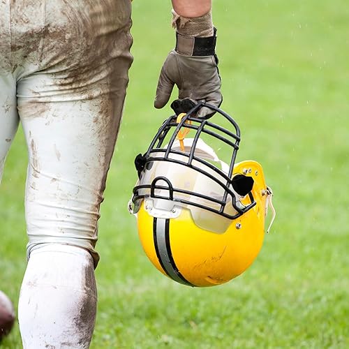 Miniatura 4 de Kanayu 2 viseras de fútbol para jóvenes y adultos, casco de lacrosse, protección ocular para deportes de fútbol