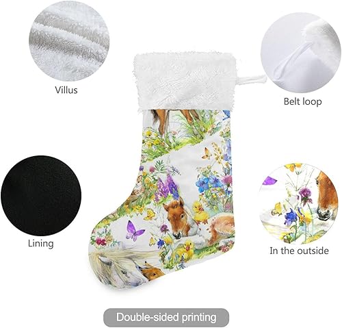 Miniatura 3 de Calcetines de Navidad, caballos de campo, calcetines grandes de caramelo, rellenos de calcetines de Navidad, 1 unidad para el hogar, fiesta de