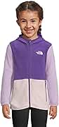 The North Face Glacier Lightweight Full Zip Hooded Jacket | Fleece Top With 3 Piece Hood, Secure-zip Hand Pockets