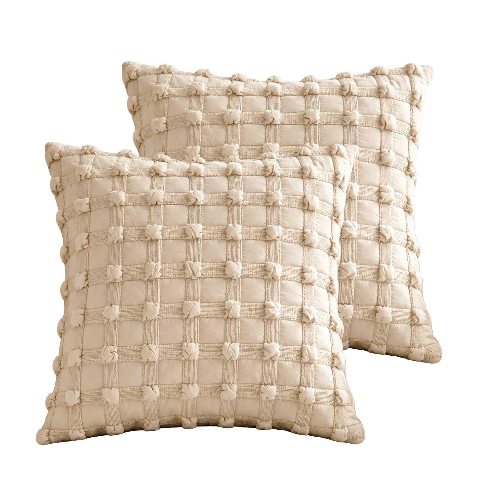 BCCIAPLN 3D Bubble Texture Throw Pillow Covers 18x18inch