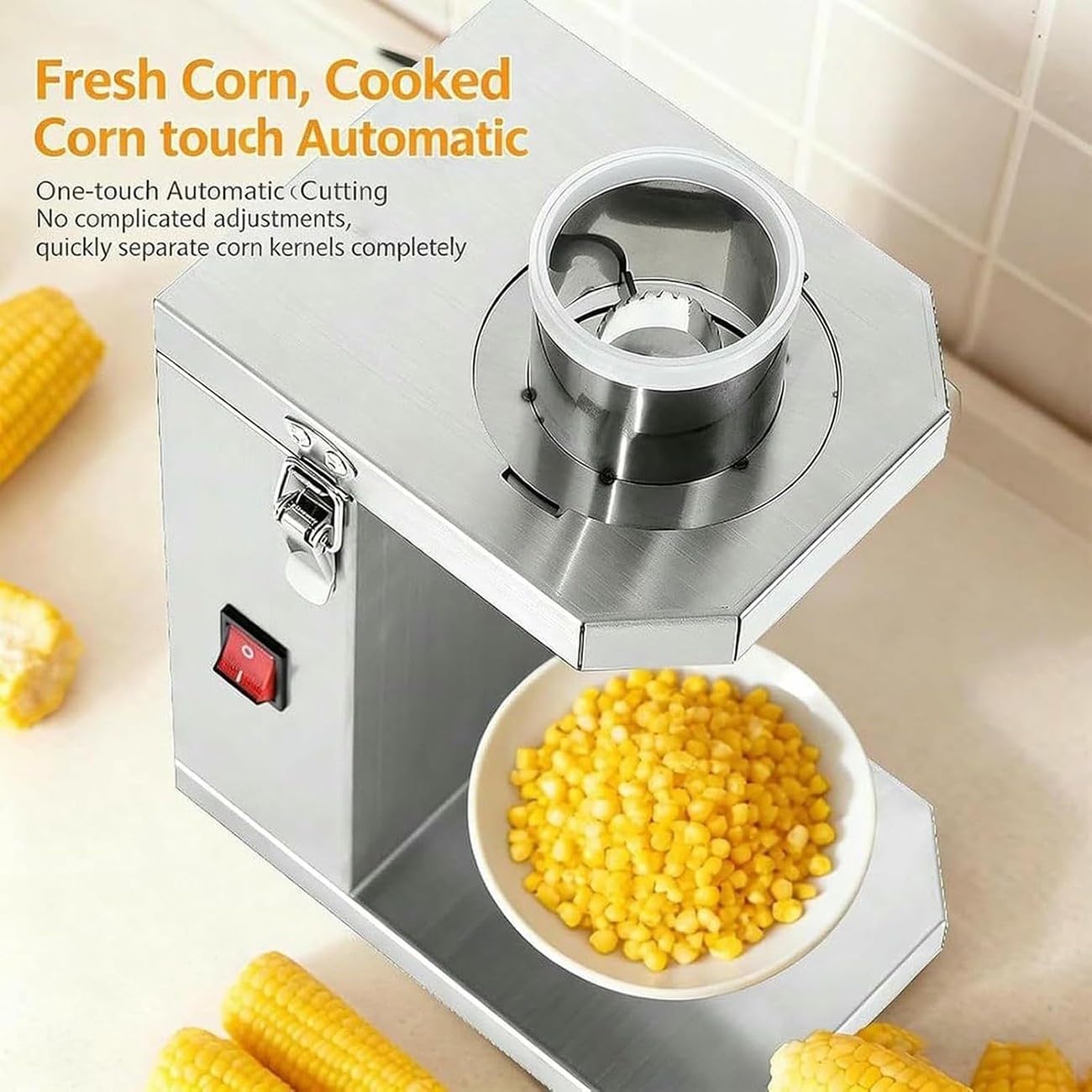 Electric Corn Sheller Per Mais Fresco E Cotto,trebbiatrice Commerciale