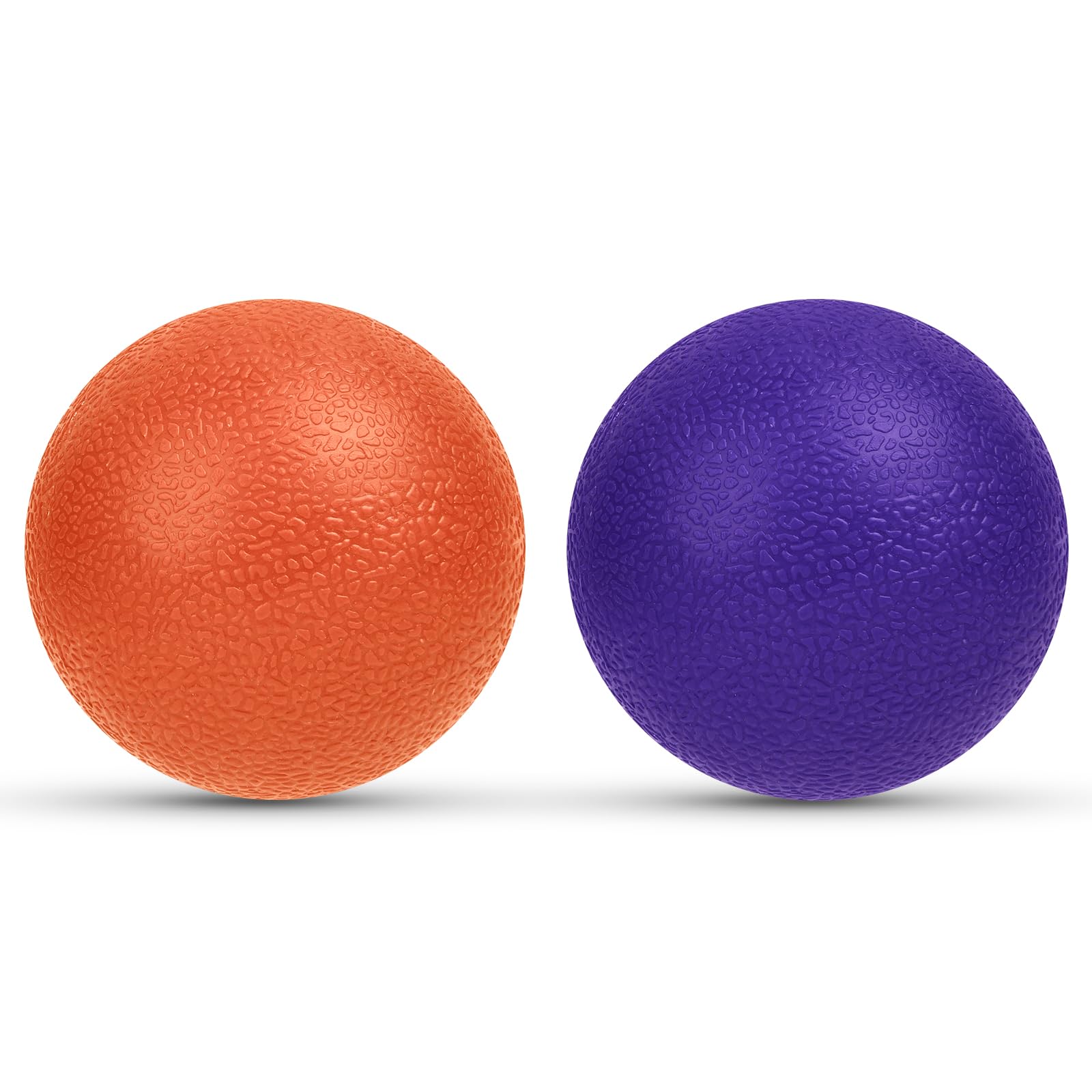 URAQT Massagebälle Faszienball, 2 Stück Faszienrolle set, Triggerpunktball für Yoga myofasziale Entspannung, Massagebälle für Rücken Beine Füße Hände, 5.8cm