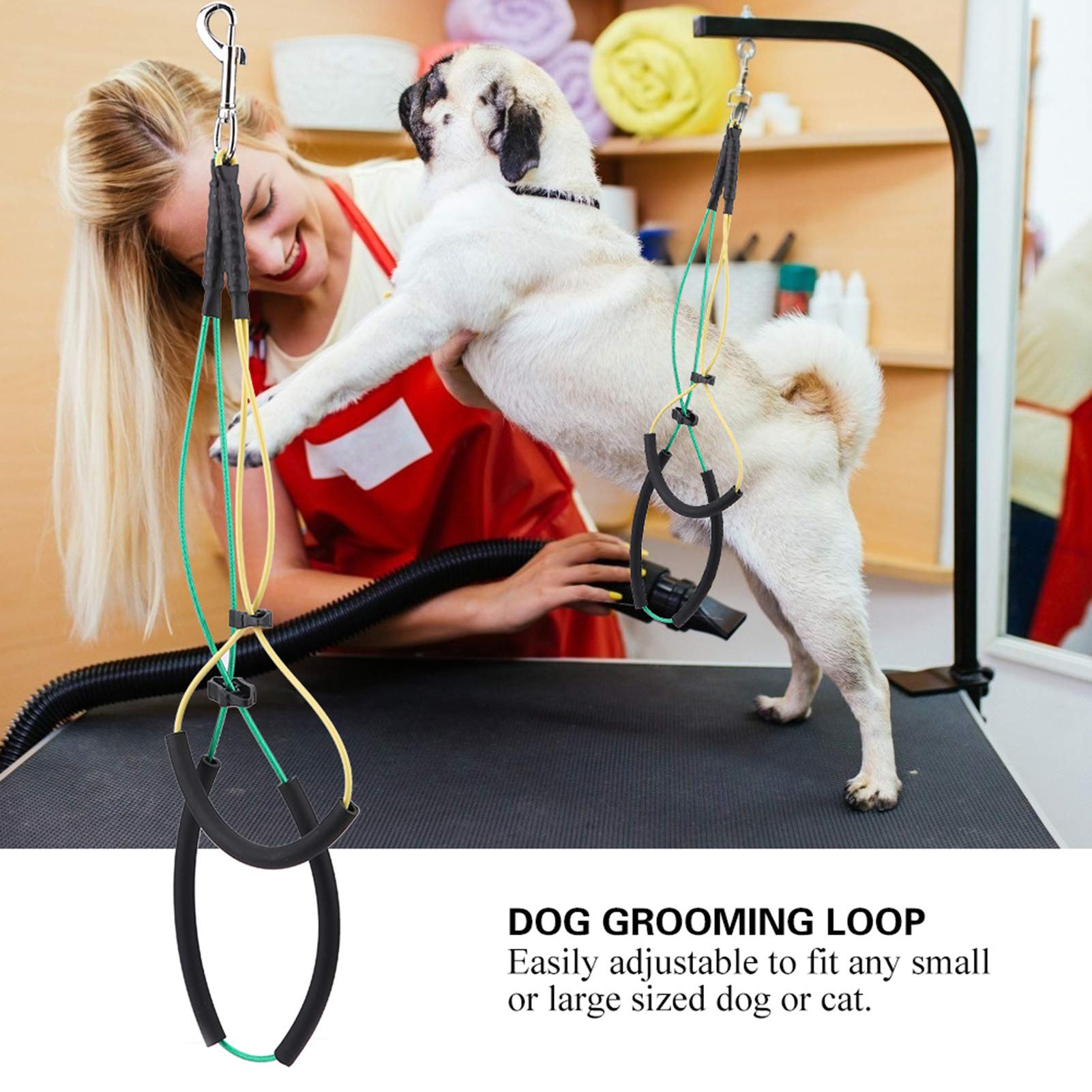 3 Hundepflege-Schlingen – Verstellbare Nylon-Leinen Zum Baden & Trimmen, Für Hund & Katze