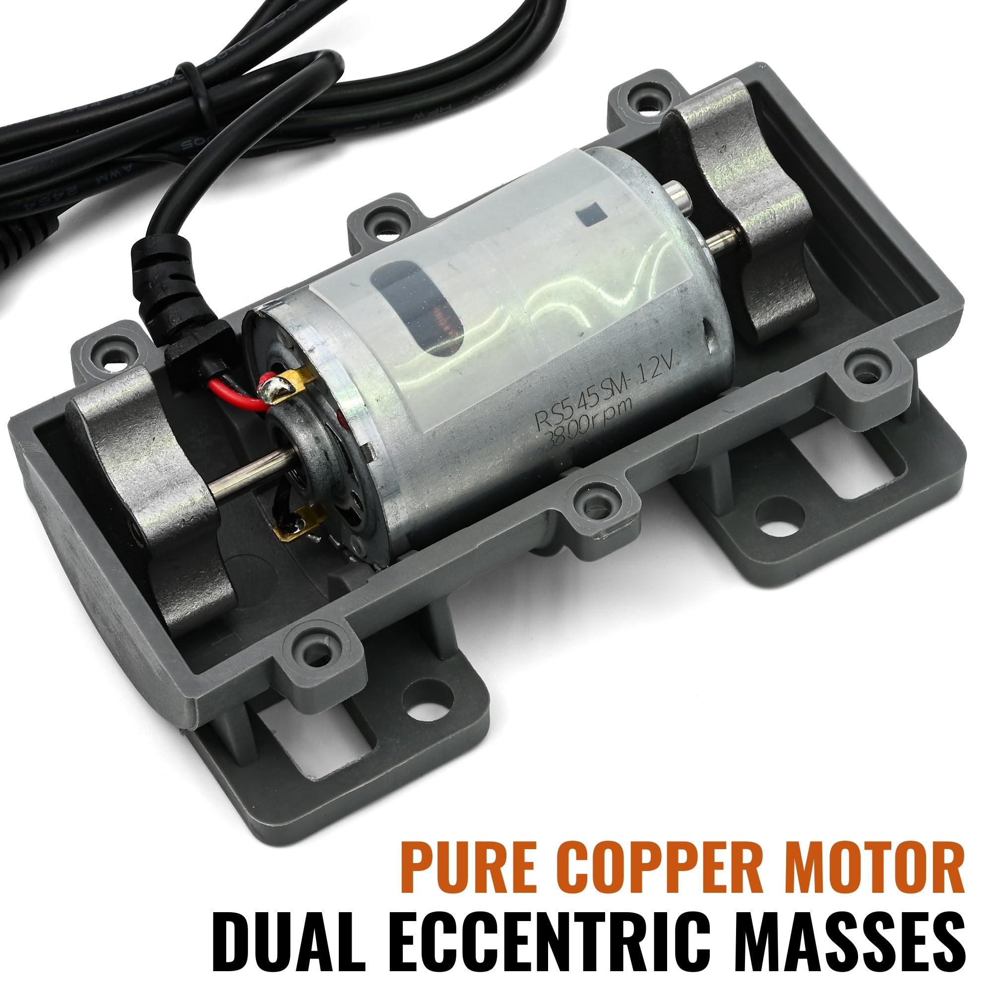 vibration motor amazon 3800RPM Electric Motor, Vibration Motor DC 12V Vibrating Motor 10W Carbon  Brush Motor w/Adjustable Power Supply for Electric Massage Chair Bed  Industry Sieve Shaker More Vibrators