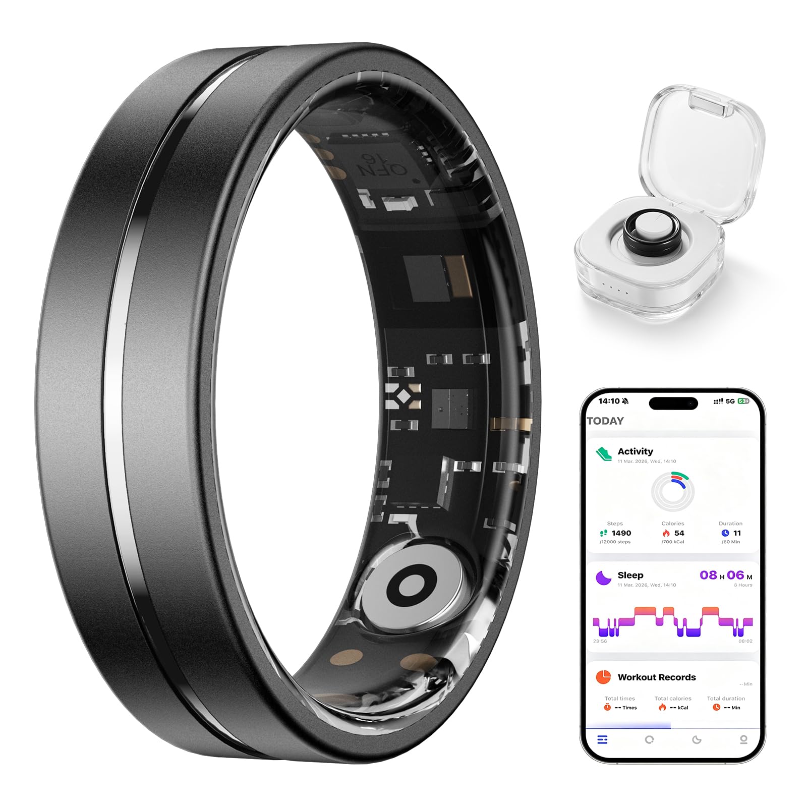 AI Health Smart Ring (Matte Black) Buy AI Health Smart Ring (Matte Black)