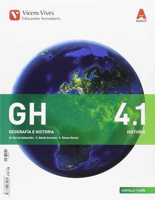 Portada de Geografia e Historia 4º ESO Bimestral Aula 3D Ed 2016 Castilla Leon