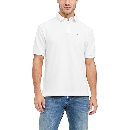 Tommy Hilfiger Men's Short Sleeve Cotton Pique Polo Shirt in Classic Fit