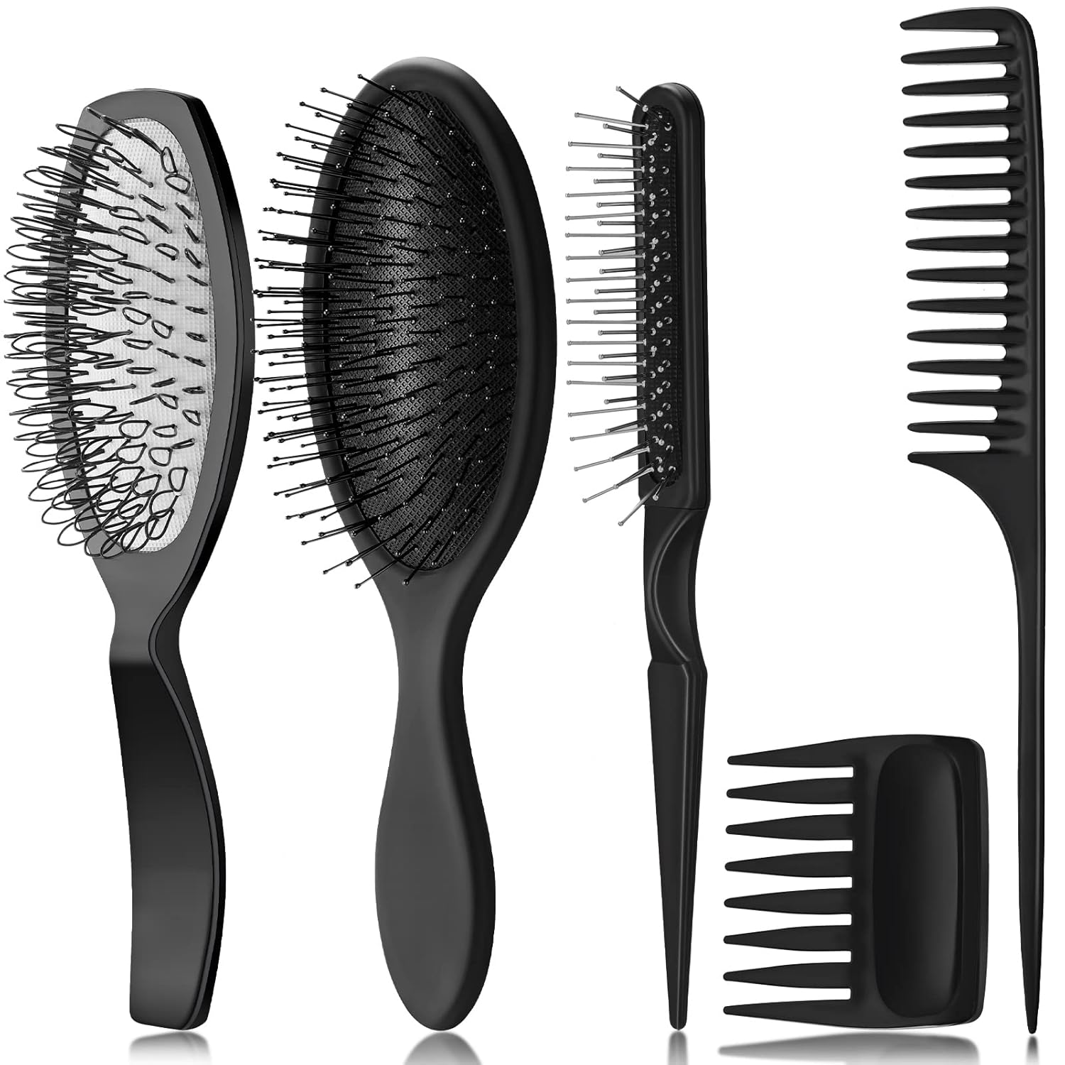 5 Pieces Wig Brush Comb Set Loop Brush Hair Brush 3 Row