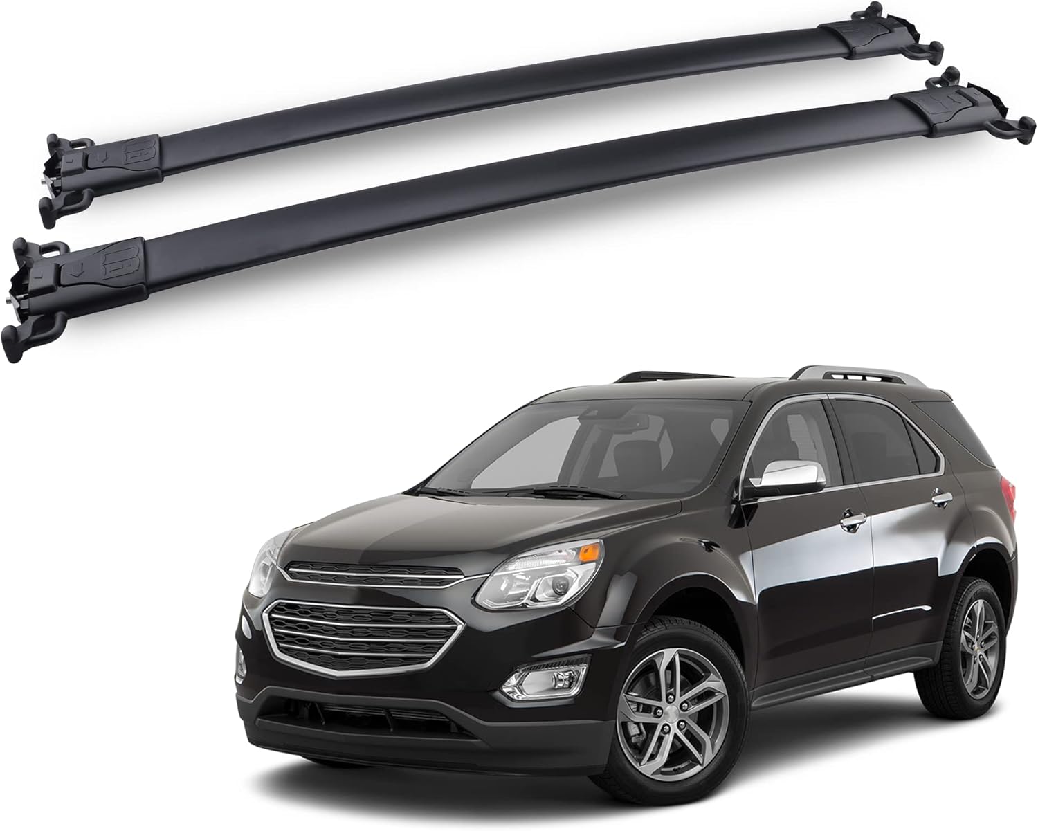 Roof Rack Cross Bars Compatible for 20102017 Equinox GMC Terrain with Side Rails