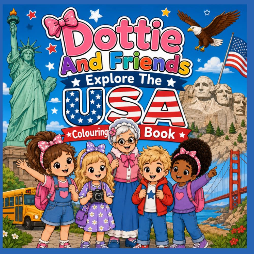 Dottie and Friends Explore the USA Colouring Book (Dottie and Friends Fabulous Adventures Colouring Books)