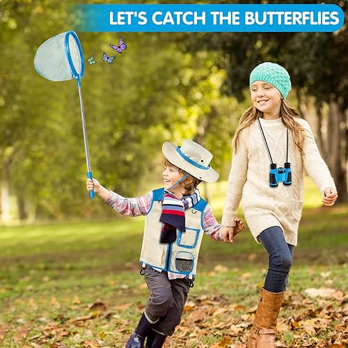 Miniatura 6 de INNOCHEER Atrapa insectos para niños, kit de explorador para niños, juguetes al aire libre para niños pequeños de 3 a 5 años, juguetes al aire libre