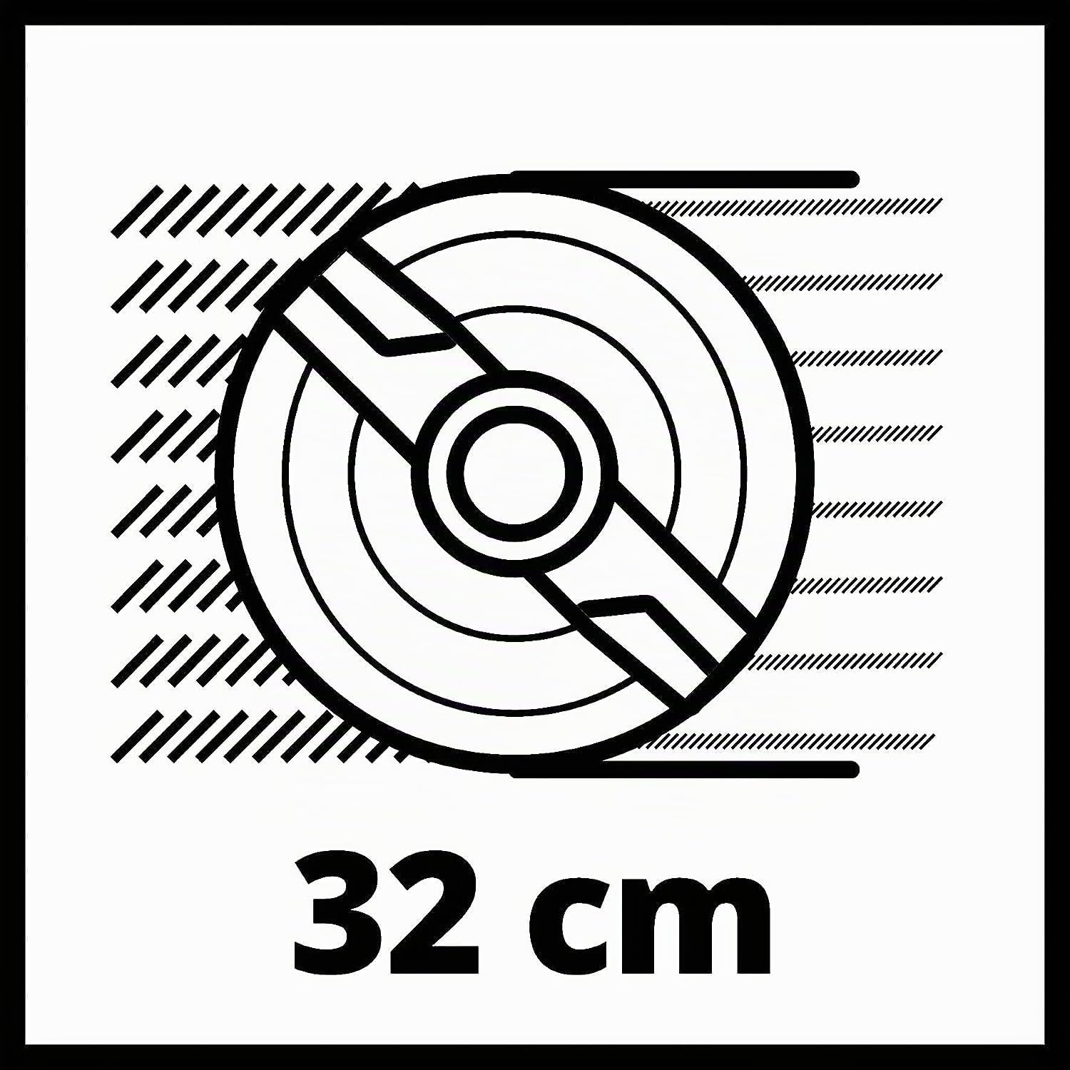 Einhell Elektro-Rasenmäher GC-EM 1032 (1.000 W, empfohlen für Rasenflächen bis 300 m², 3-stufige Einzelrad-Schnitthöhenverstellung, klappbarer Führungsholm, 30 l-Grasfangbox)