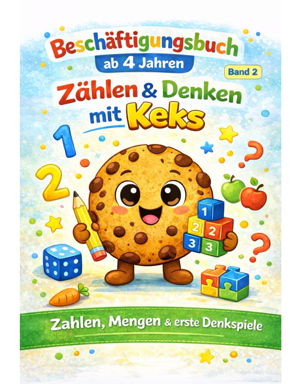 Keks Zählt mit. Zahlen, Mengen & erste Denkspiele ab 4 Jahren (Keks & die schlauen Seiten Malen, Rätseln & Entdecken ab 3 Jahren)