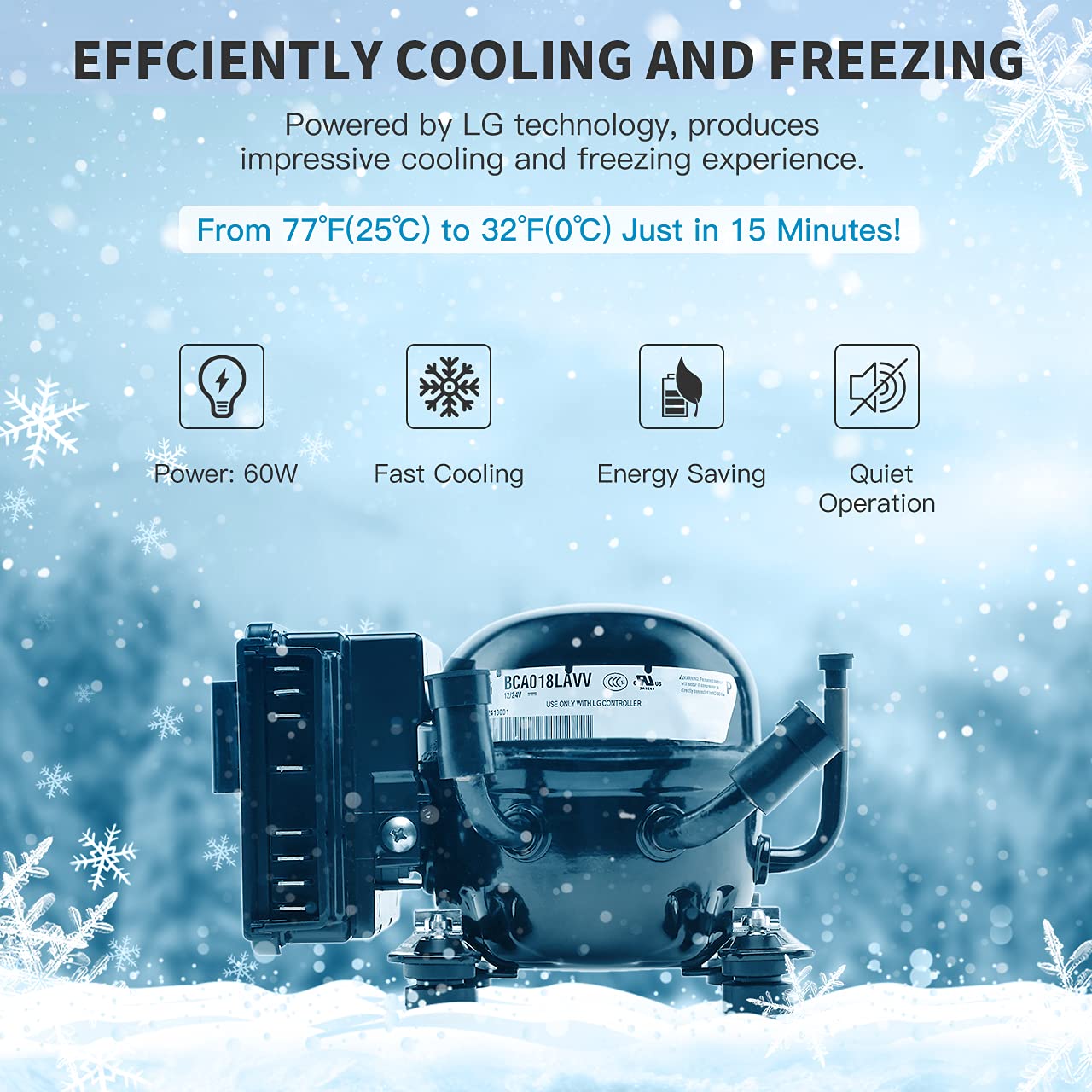 Buy Alpicool T60 60L Car Fridge Freezer Portable Car Refrigerator 12