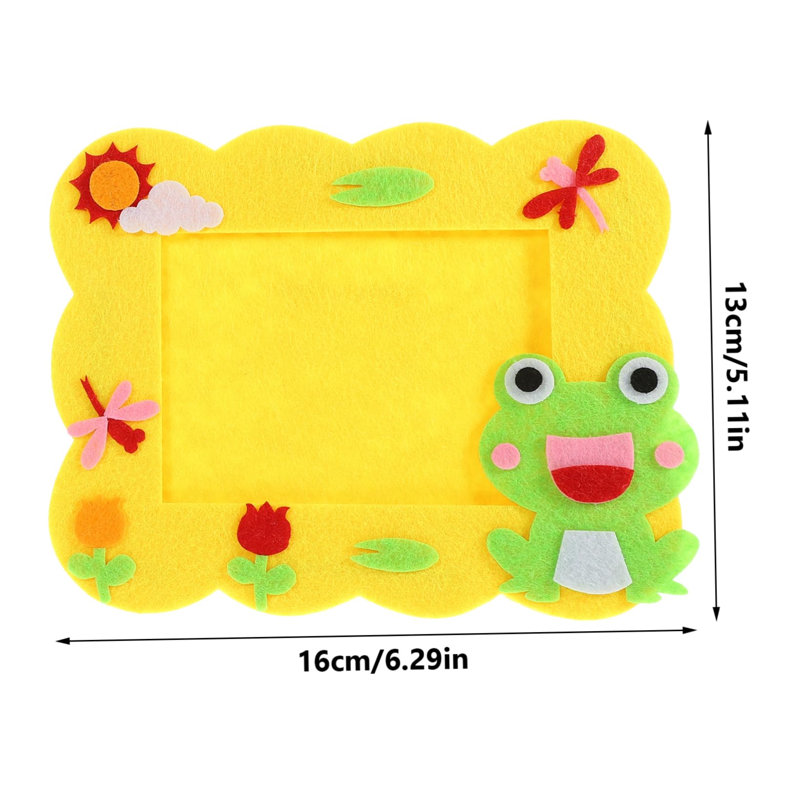 PRETYZOOM Diy Craft Picture Frame Kit 12pcs Stable Photo Frames for Boys and Girls Desktop Decorative Photo Display